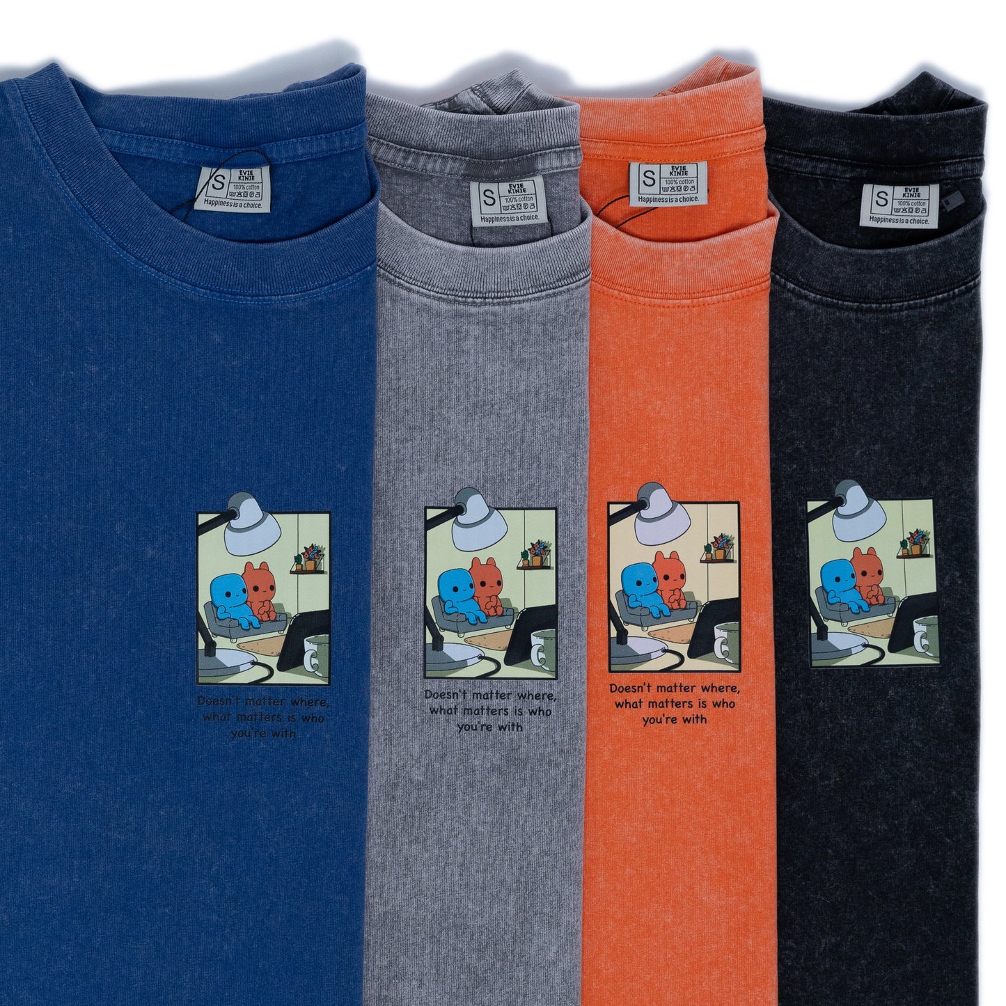 Oversized T-shirt with Evie&Kinie Print
